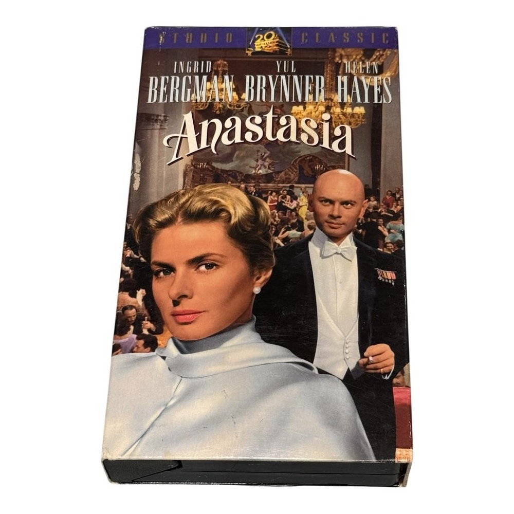 Anastasia VHS Tape 1956 Ingrid Bergman Yul Brynner Helen Hayes 20th Century Fox